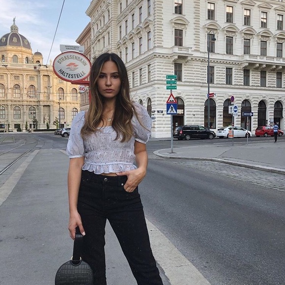 Zara Voluminous organza top - Picture 2 of 6